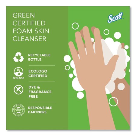 Scott 91565 Essential Green Foam Skin Cleanser - 33.8oz Bottles (6-Pack) Exp 01/25 - View #5